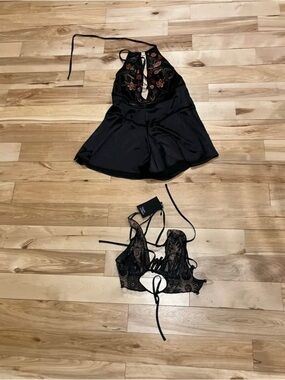 Thistle and Spire small lingerie; bodysuit, and bra